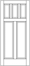 5 Panel Exterior Solid Wood Door – Style 3 example